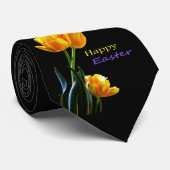 ハッピーイースターのチューリップの首のタイ ネクタイ (ロール)