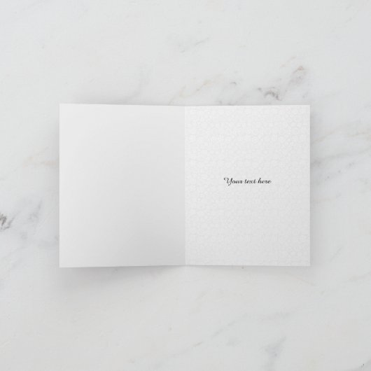 ハッピーイースターのツリーエッグス&バニー シーズンカード (内部)