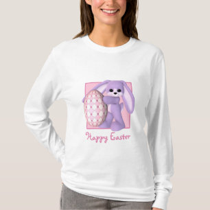 ハッピーイースターのバニーの卵のスエットシャツのフード付 Tシャツ