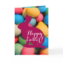 ハッピーイースターのバニーの多彩の卵