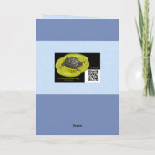 ハッピーイースターのバニーの男の子の挨拶状 シーズンカード (裏面)