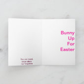 ハッピーイースターのバニーはイースタールナのためにカードを言います シーズンカード (内部)