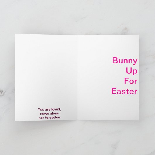 ハッピーイースターのバニーはイースタールナのためにカードを言います シーズンカード (内部)