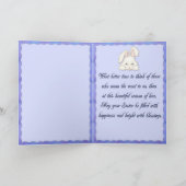 ハッピーイースターのバニーカード シーズンカード (内部)