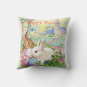 ハッピーイースターのバニー クッション (裏面)