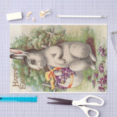 ハッピーイースターのバニー 薄葉紙 (クラフト)