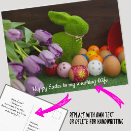 ハッピーイースターのピクレバラー、素敵なポストカード ポストカード