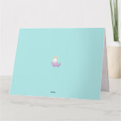 ハッピーイースターのメッセージのグリーティングカード カード (裏面)