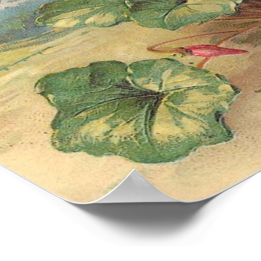 ハッピーイースターのヴィンテージ ポスター (角)