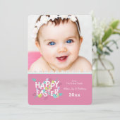 ハッピーイースターの写真の挨拶状 シーズンカード (スタンド正面)
