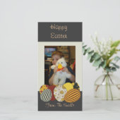 ハッピーイースターの写真カード シーズンカード (スタンド正面)