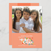 ハッピーイースターの写真カード シーズンカード (正面/裏面)