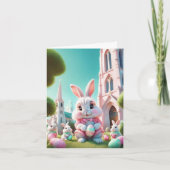 ハッピーイースターの卵と復活祭 シーズンカード (正面)