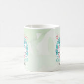 ハッピーイースターの卵の名前 コーヒーマグカップ (中央)