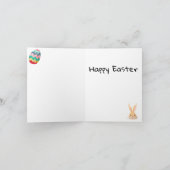 ハッピーイースターの卵カラフル付き シーズンカード (内部)