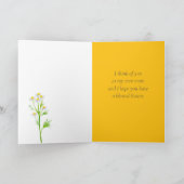 ハッピーイースターの友だち母と私の花 カード (内部)