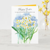 ハッピーイースターの友だち母と私の花 カード (黄色い花)
