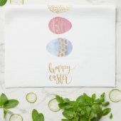 ハッピーイースターの台所タオル キッチンタオル (折り畳み)