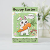 ハッピーイースターの喜び フラットグリーティングカード カード (スタンド正面)
