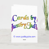 ハッピーイースターの夫カード-海のスプレー シーズンカード (裏面)