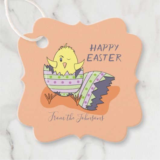 ハッピーイースターの好意 |ギフトラベル フェイバータグ (正面)