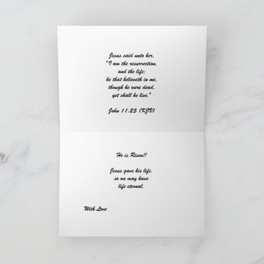 ハッピーイースターの姉妹 シーズンカード (内部)