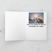 ハッピーイースターの子犬カード シーズンカード (内部)