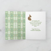 ハッピーイースターの孫娘のバニーウサギ シーズンカード (内部)