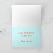 ハッピーイースターの屋外のお祝い シーズンカード (内部)