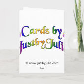 ハッピーイースターの息子および義理の娘カードHyacinth シーズンカード (裏面)