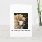 ハッピーイースターの恵み-雌ヒツジおよび子ヒツジ シーズンカード (裏面)