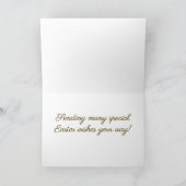 ハッピーイースターの挨拶状 シーズンカード (内部)