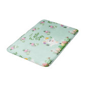 ハッピーイースターの日 – おもしろいバニーと卵のイースター バスマット (アングル)