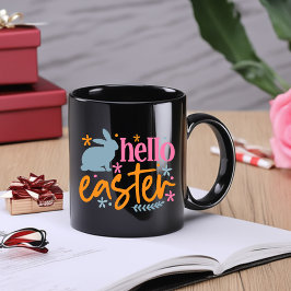 ハッピーイースターの日 – おもしろい花 ツートーンマグカップ
