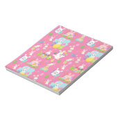 ハッピーイースターの日 – パタおもしろいーンバニーと卵 ノートパッド (回転)