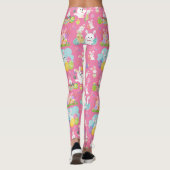 ハッピーイースターの日 – パタおもしろいーンバニーと卵 レギンス (裏面)