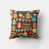 ハッピーイースターの日 – パタンバニーと卵イースター クッション (裏面)