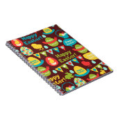 ハッピーイースターの日 – パタンバニーと卵イースター ノートブック (右側)