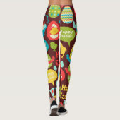 ハッピーイースターの日 – パタンバニーと卵イースター レギンス (裏面)