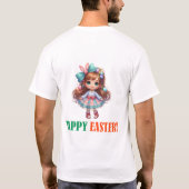 ハッピーイースターの日 – 十字架 Tシャツ (裏面)