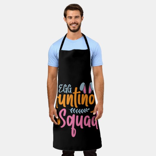 ハッピーイースターの日 – 卵の恋人 エプロン (着用した状態)