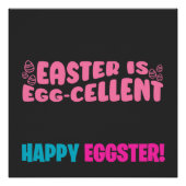 ハッピーイースターの日 – 喜ばしい復活祭 ポスター (正面)