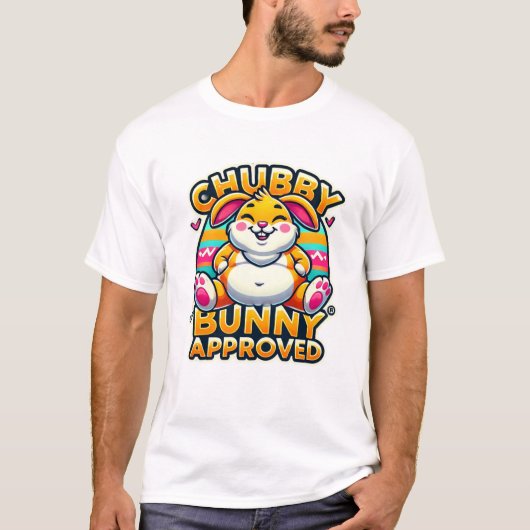 ハッピーイースターの日 – Chubby Bunny承認済み Tシャツ (正面)