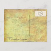 ハッピーイースターの春のチューリップ シーズンポストカード (裏面)