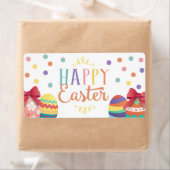 ハッピーイースターの水差しの覆い、イースターステッカー ラベル (インサイチュ)