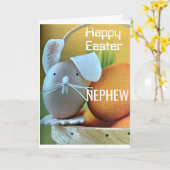 ***ハッピーイースターの甥***お前は卵が一つ!!! カード (黄色い花)