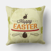 ハッピーイースターの緑 クッション (裏面)