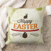 ハッピーイースターの緑 クッション (ブランケット)