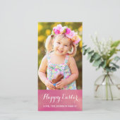 ハッピーイースターの縦の写真カード シーズンカード (スタンド正面)