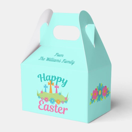 ハッピーイースターの花が宗教をかわいらし超える フェイバーボックス (正面サイド)